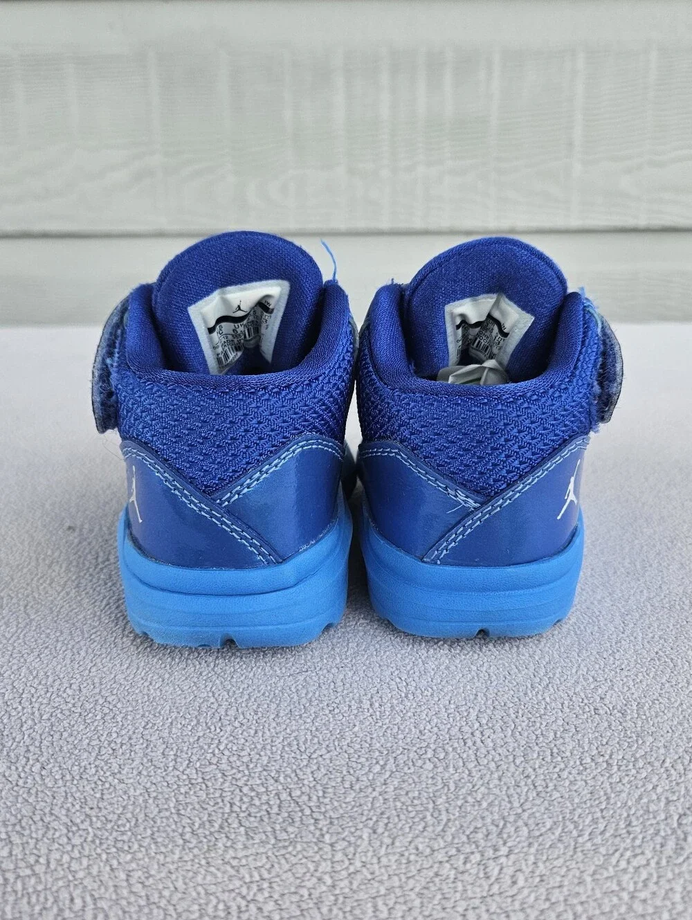 Nike Jordan Aero Mania TD Sneaker Toddler SZ 7C Blue Hook & Loop 555379-405